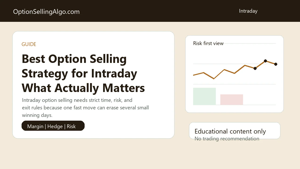 Intraday Option Selling: What Indian Traders Should Know Before Selling Premium with option selling risk, margin, hedge, and strategy context