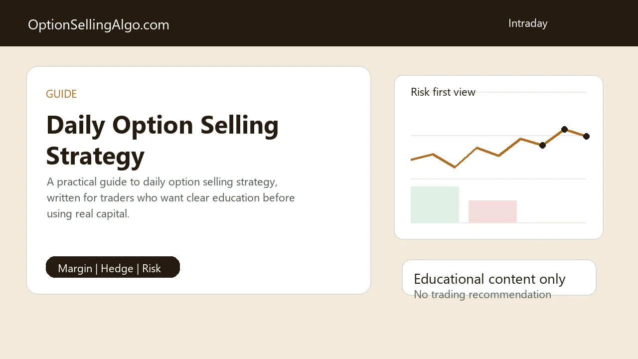 Daily Option Selling Strategy: What to Know Before Selling Premium Every Day with payoff, risk, example, and option selling context